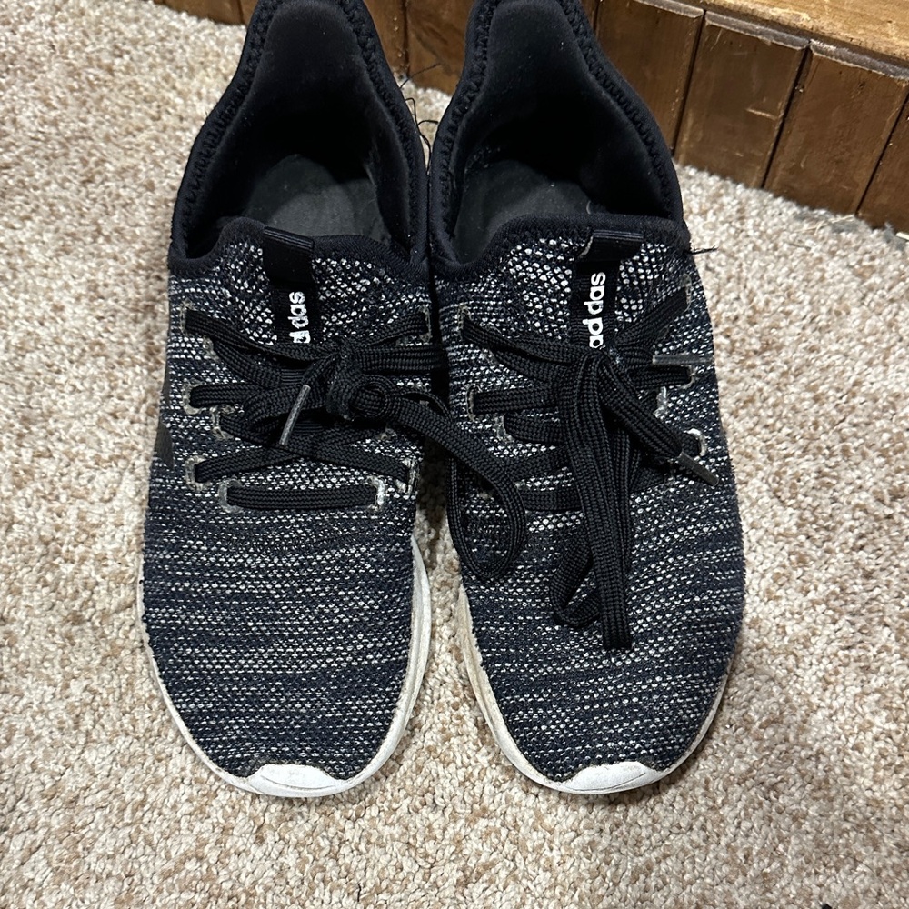 Adidas Knit Black and White Trainers